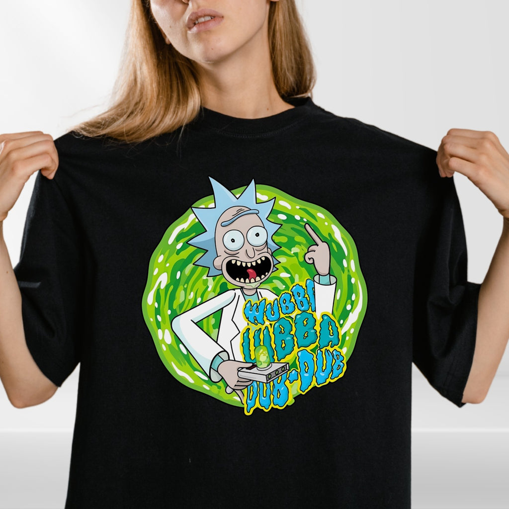 Rick and Morty Wubba Lubba Dub Dub T-Shirt Funny Cartoon Unisex Graphic Tee