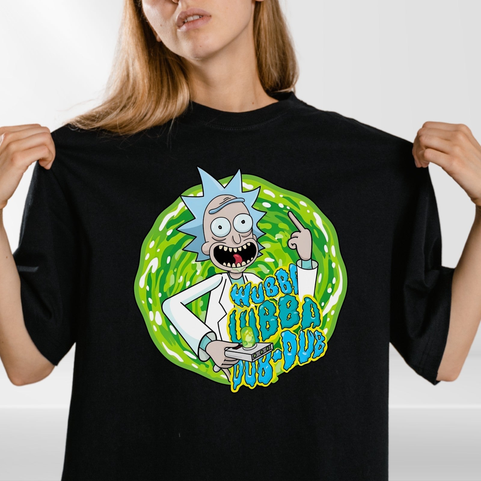 Rick and Morty Wubba Lubba Dub Dub T-Shirt Funny Cartoon Unisex Graphic Tee