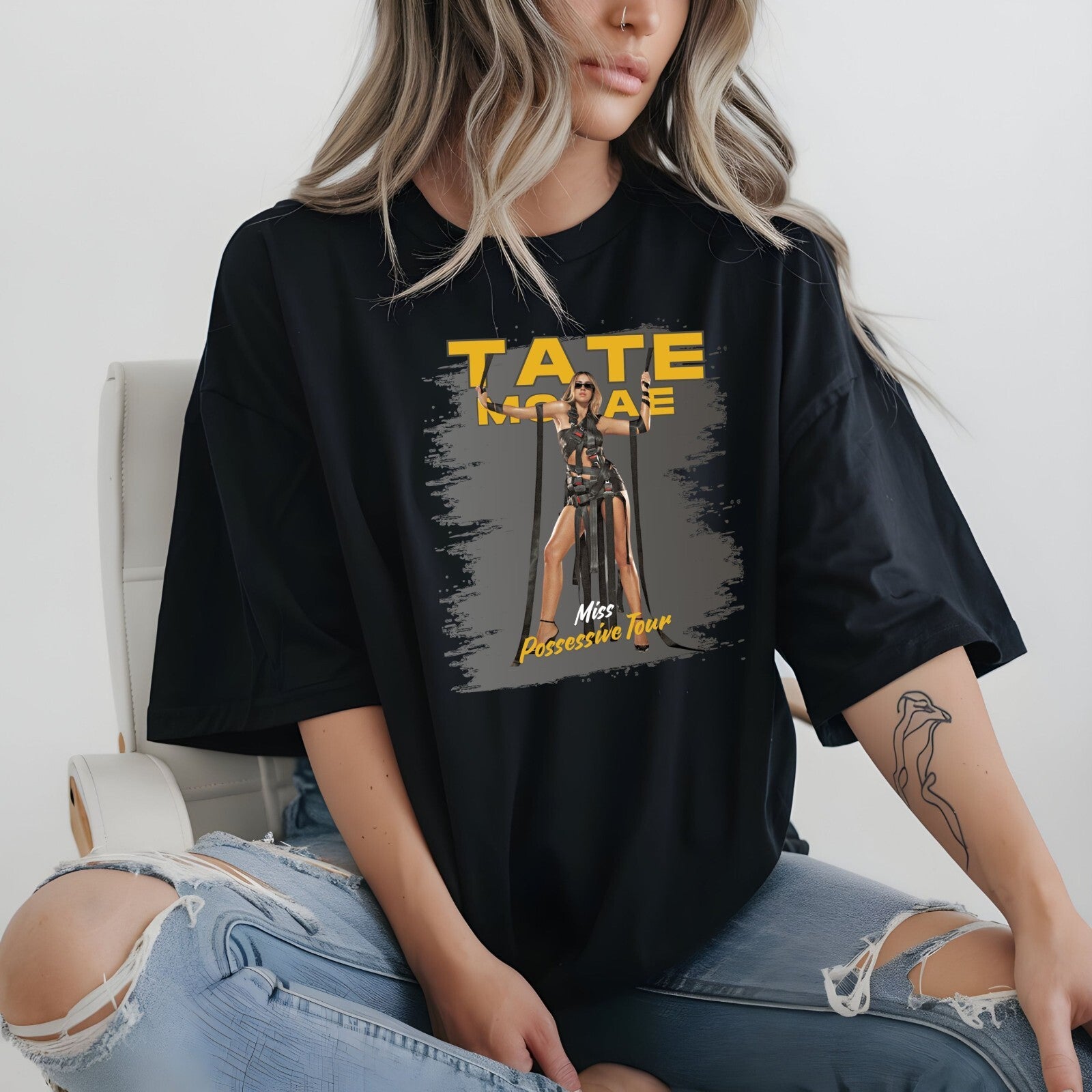 Tate McRae T-Shirt,Tate McRae front & back tour tshirt,  Tate McRae concert gift