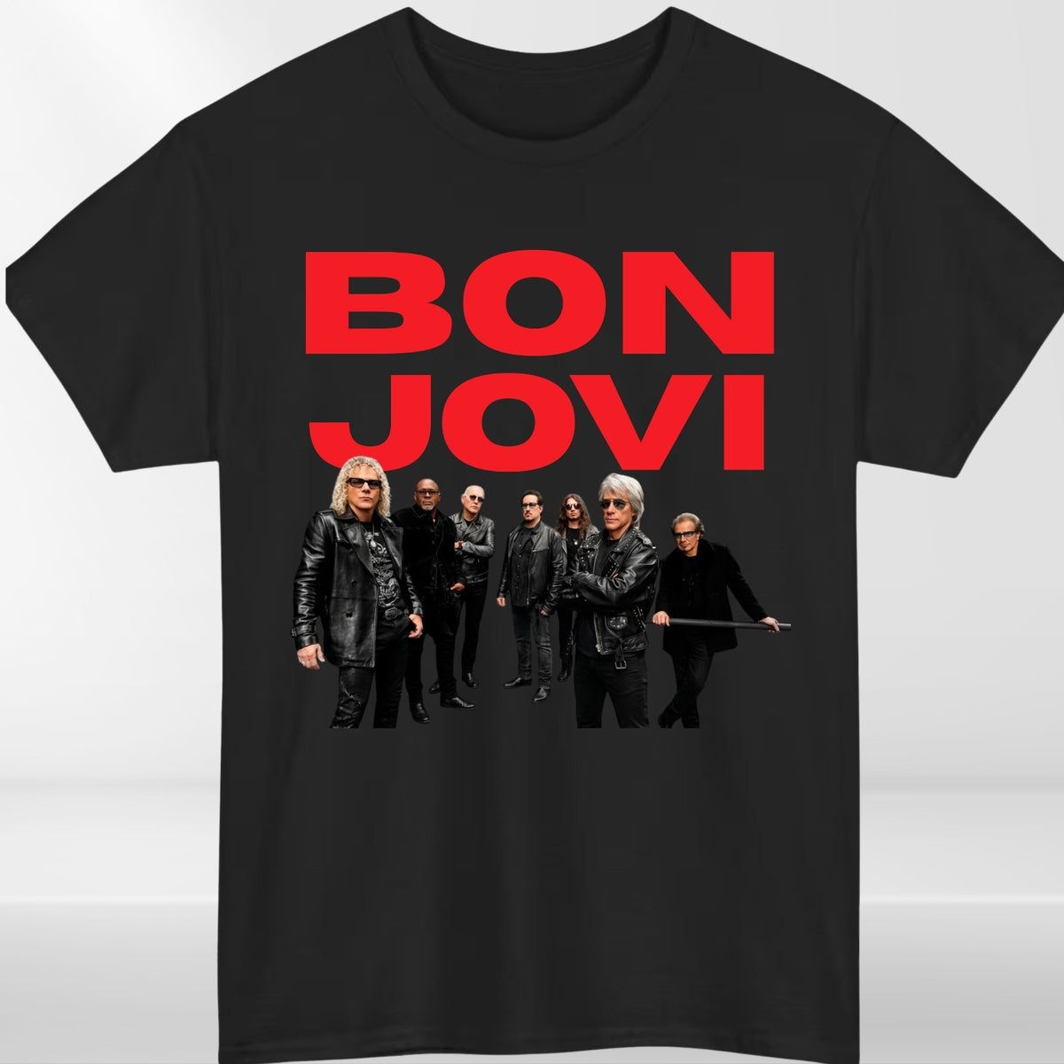 Bon Jovi Inspired T-Shirt Band Merch Heart Unisex Tee Tour Rock Top