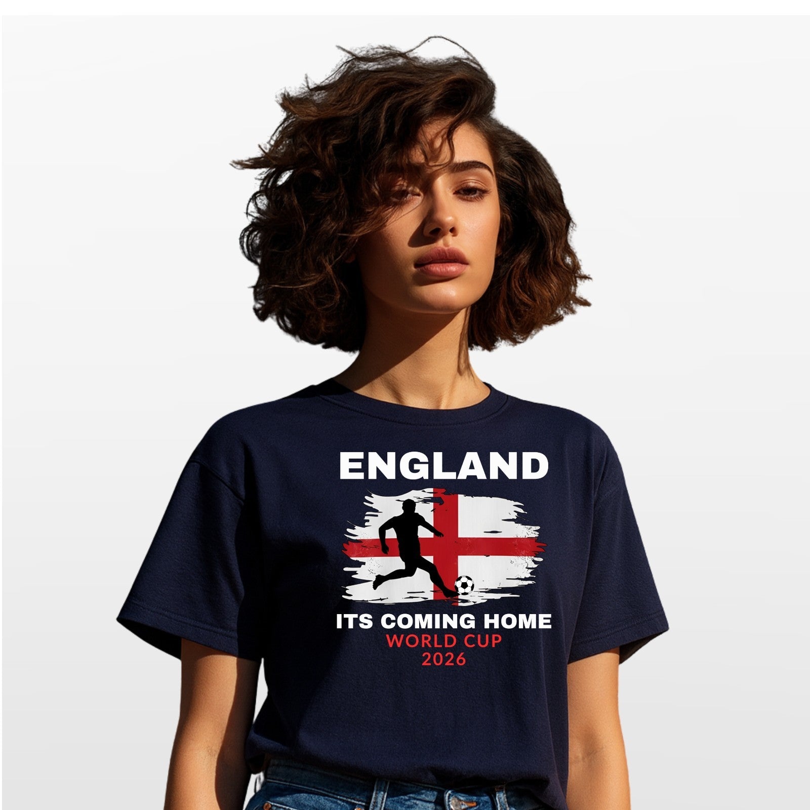 England 2026 Its Coming Home Football Fan T Shirt Soccer Graphic Tee
