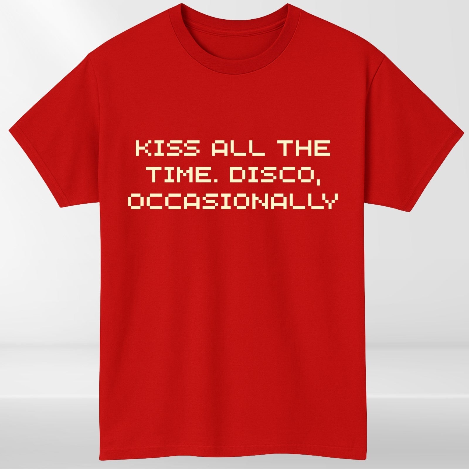 Kiss All The Time Disco Occasionally T Shirt Music Fan Concert Tee Top
