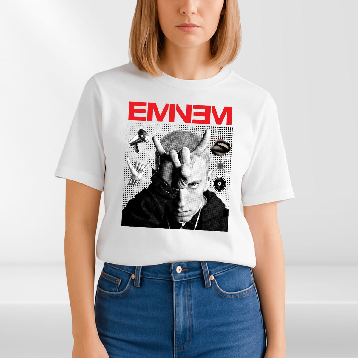 Eminem Rap Music Concert T-Shirt Hip Hop Fan Tee Gift For Music Lover Tee Top