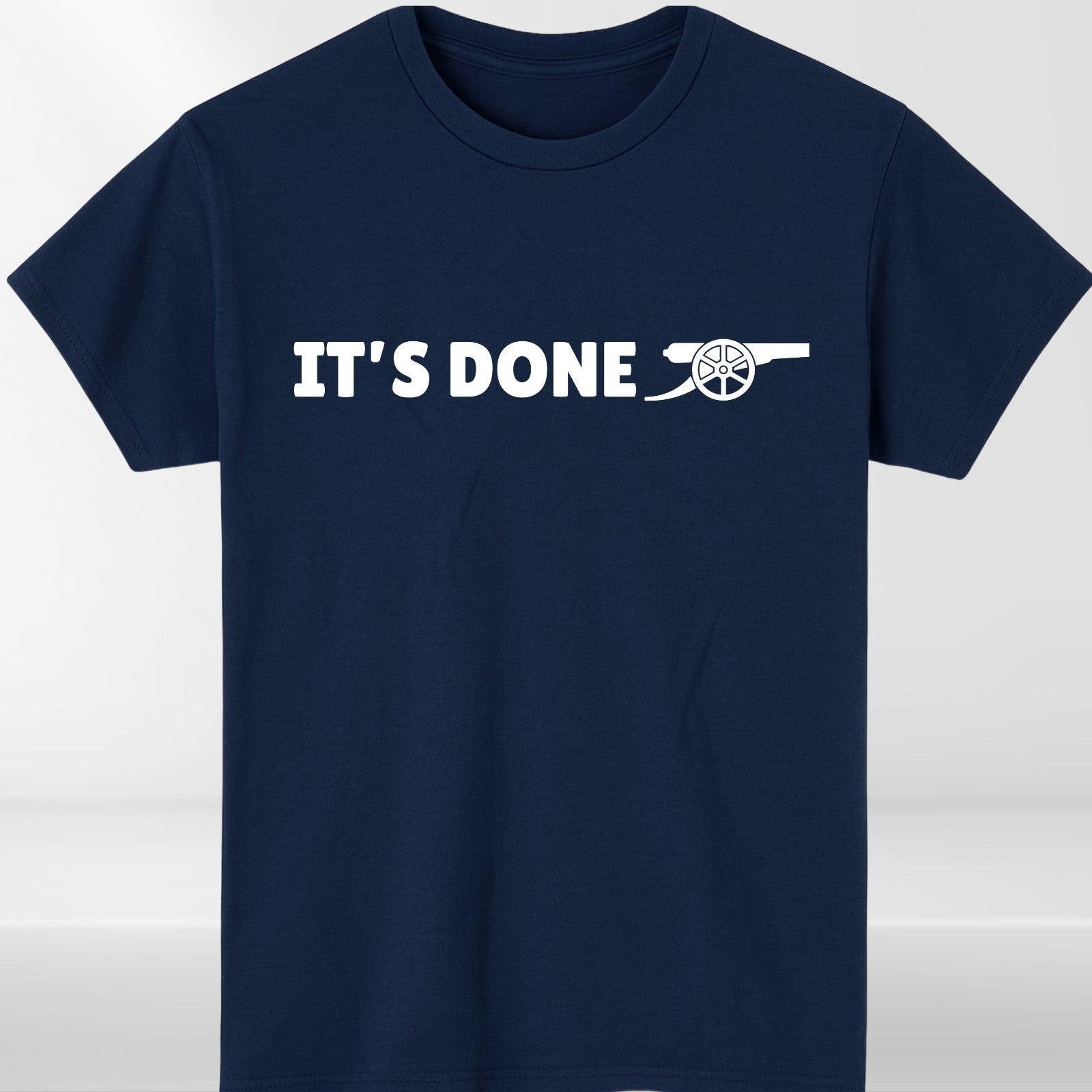 Its Done Cannon Graphic T Shirt Football Fan Celebration Unisex Gift Tee