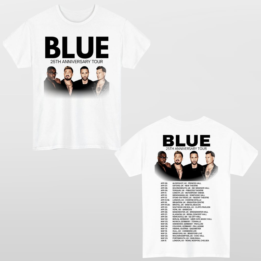 Blue 25th Anniversary 2026 Tour UK And EU Merch Photo Unisex T-Shirt