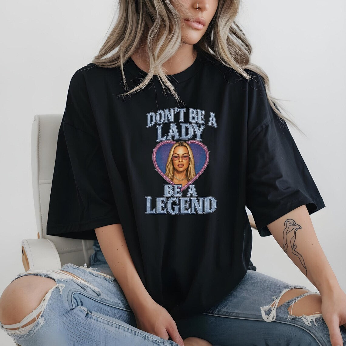 Stevie Nicks Concert T-Shirt – Don’t Be a Lady Be a Legend Tee – Retro Fitted Wo