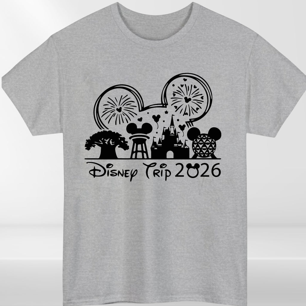 Disney 2026 Family Trip T Shirts Mickey Minnie Matching Disneyland Vacation Tee