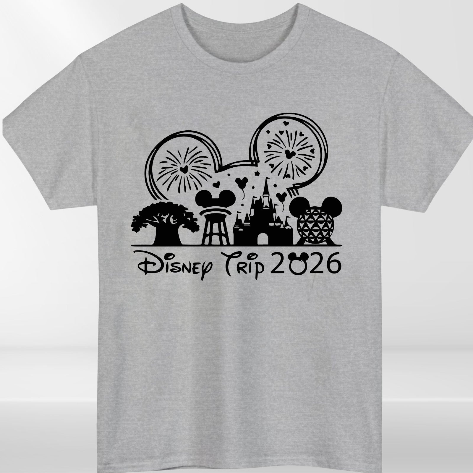 Disney 2026 Family Trip T Shirts Mickey Minnie Matching Disneyland Vacation Tee
