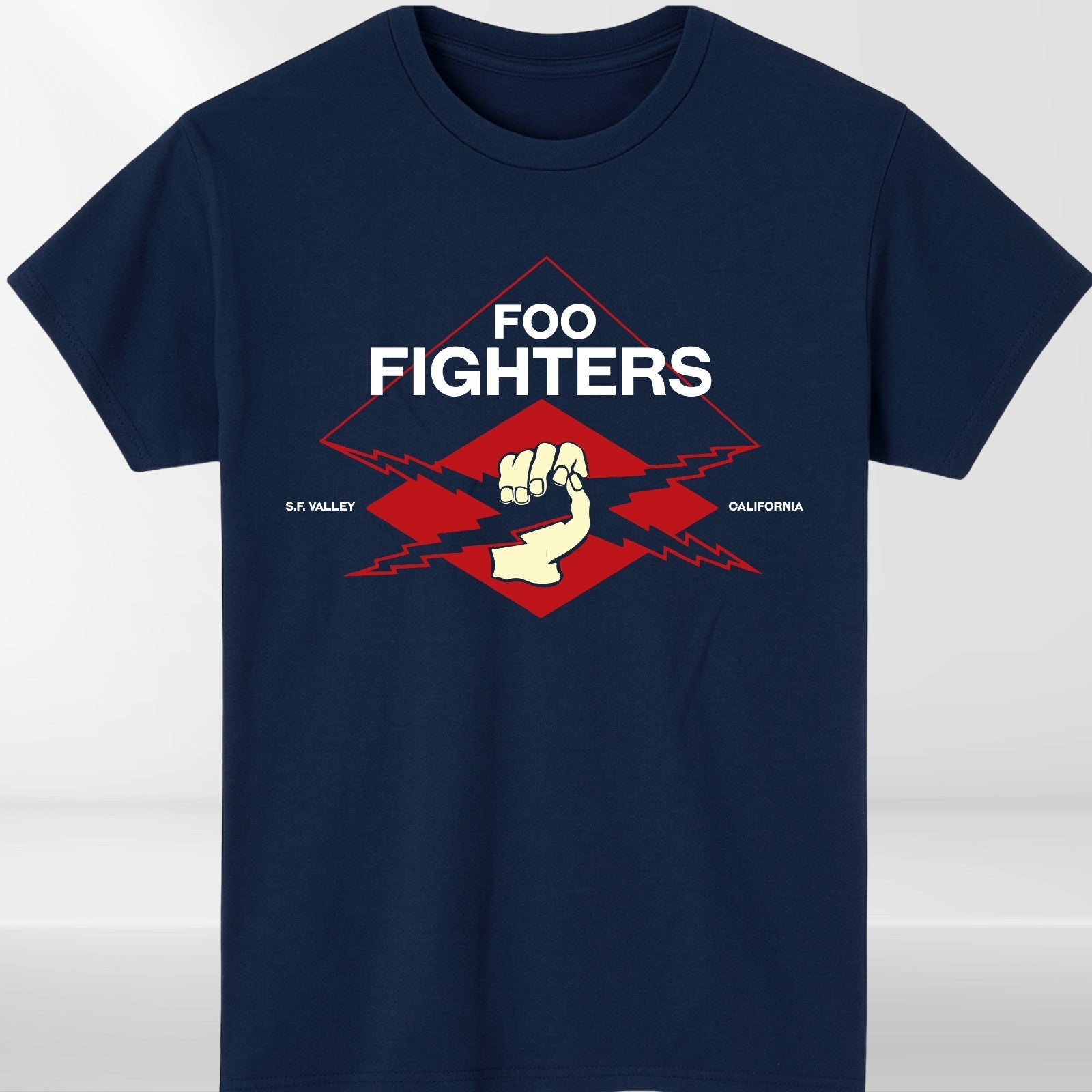 Foo Fighters T Shirt Dave Grohl Rock Band Logo Graphic Unisex Cotton Tee UK