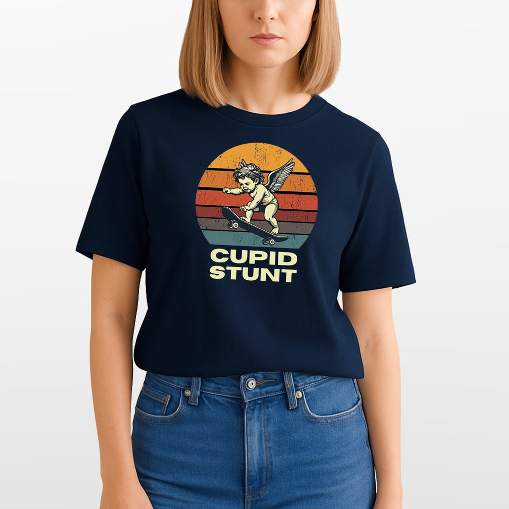 Cupid Stunt Funny Joke T Shirt Sarcastic Humour Unisex Party Gift Tee Top