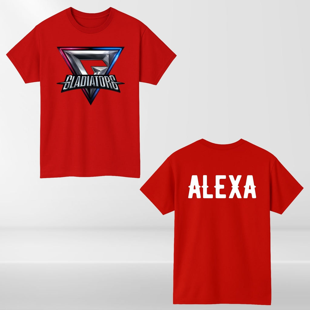 Personalised Gladiators Adult Kids T-Shirt Gaming Team Gamer 90's TV Show Xmas