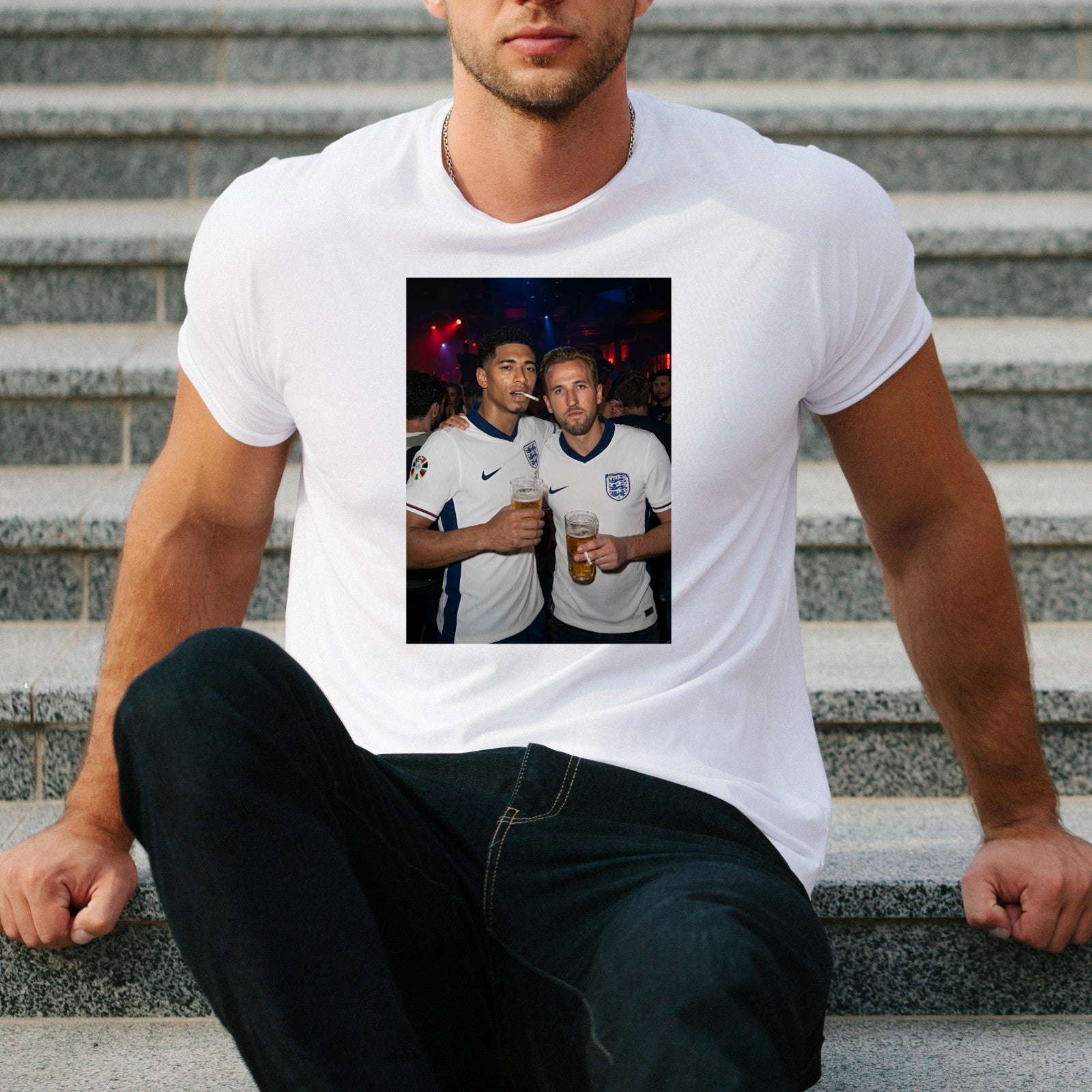 England Football Fan Supporter T Shirt Match Day Graphic Unisex Gift Tee UK