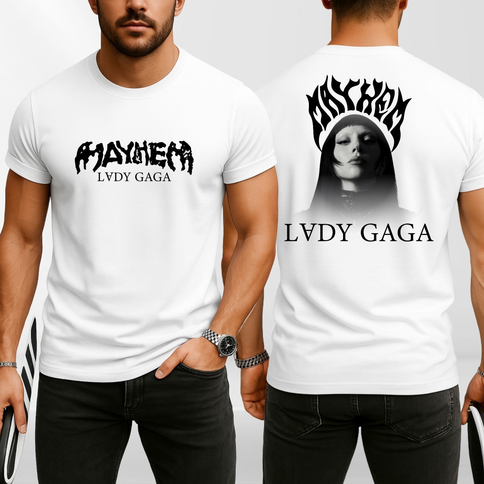 Edgy Music Fan Graphic T-Shirt | Mayhem Style Gothic Rock Tee | Unisex Fashion T