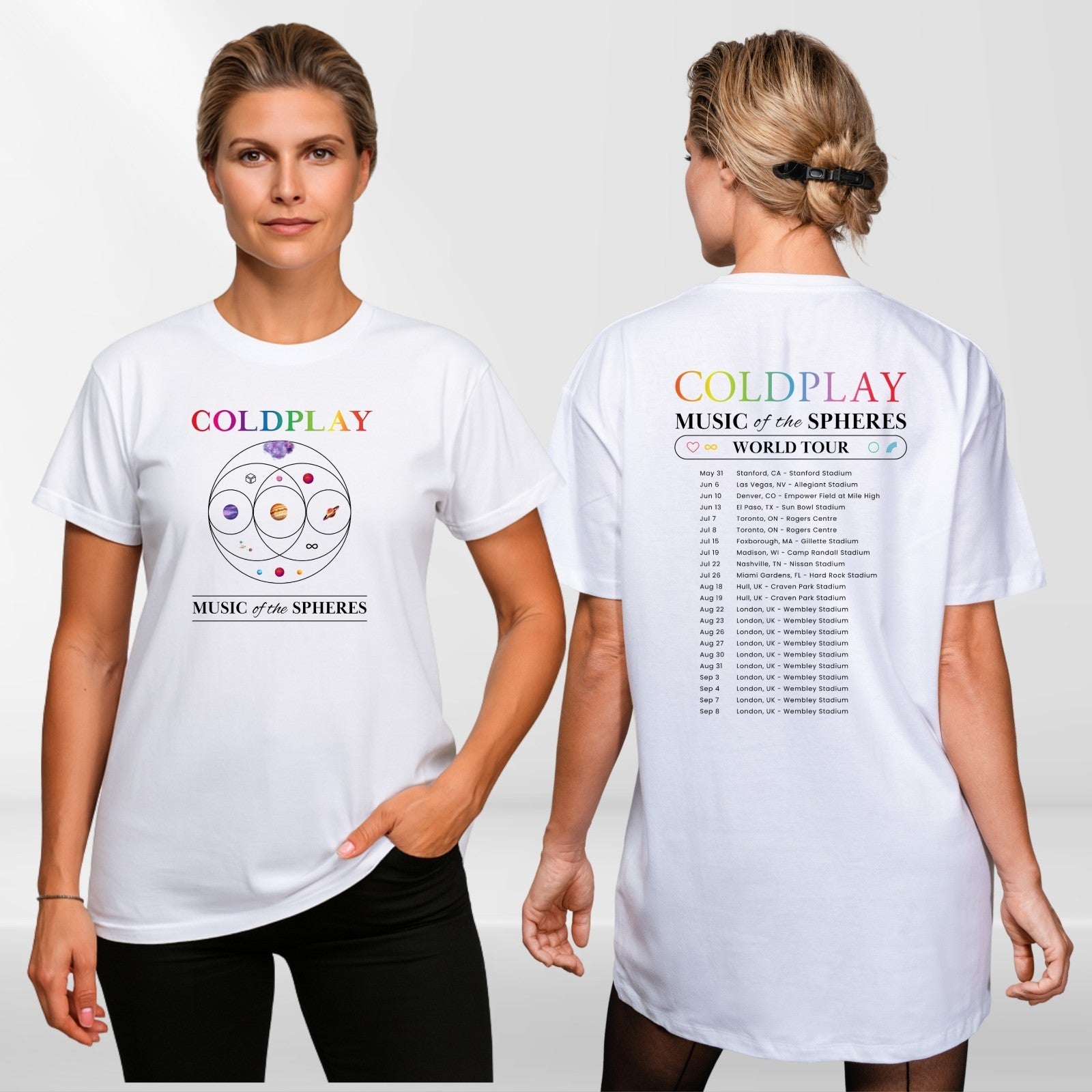 Music of the Spheres Concert T-Shirt Design A product view 2