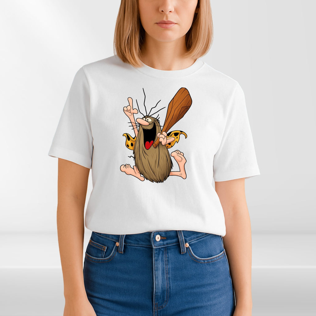 Vintage Captain Caveman Cartoon T-Shirt Retro Hanna Barbera Graphic Gift Tee Top