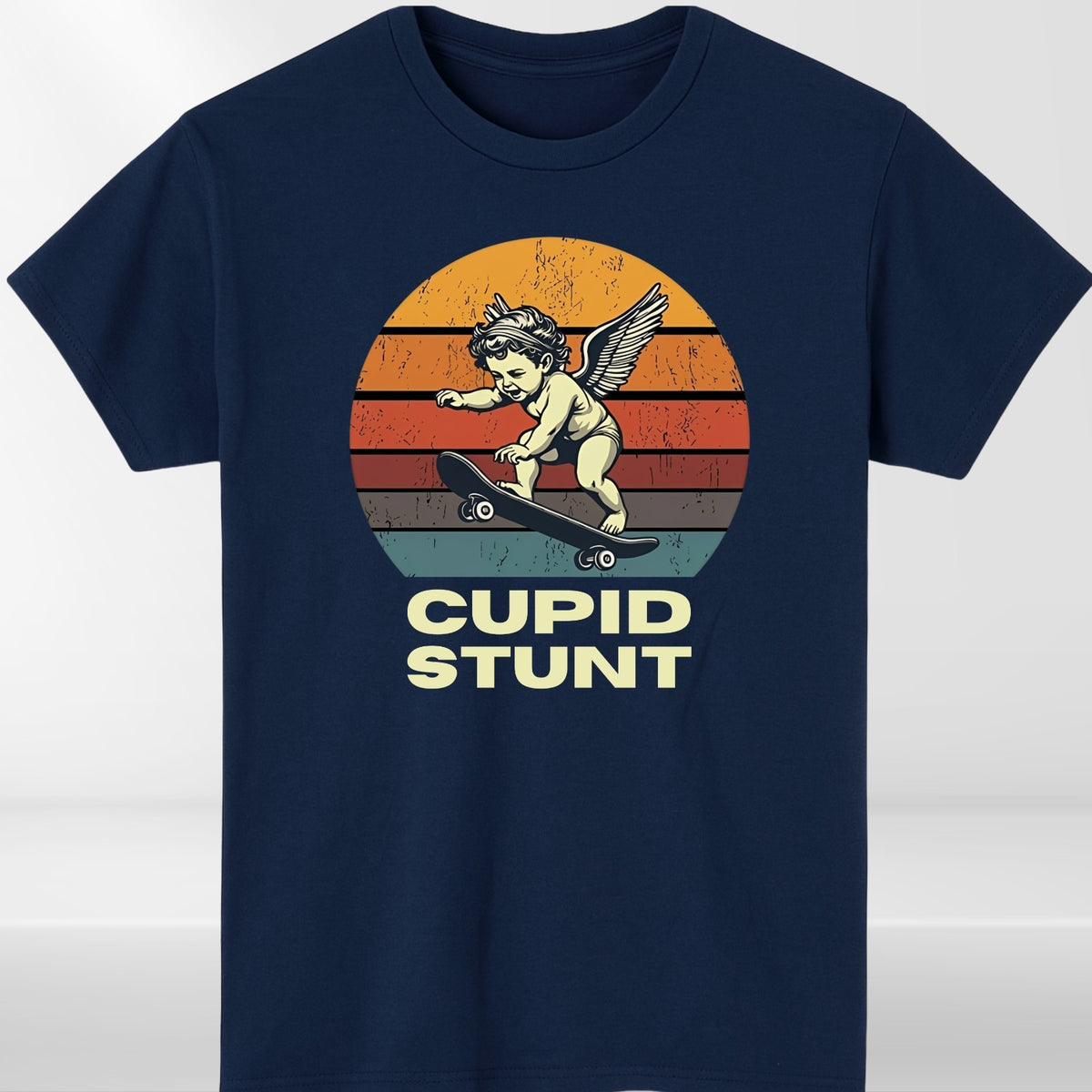 Cupid Stunt Funny Joke T Shirt Sarcastic Humour Unisex Party Gift Tee Top