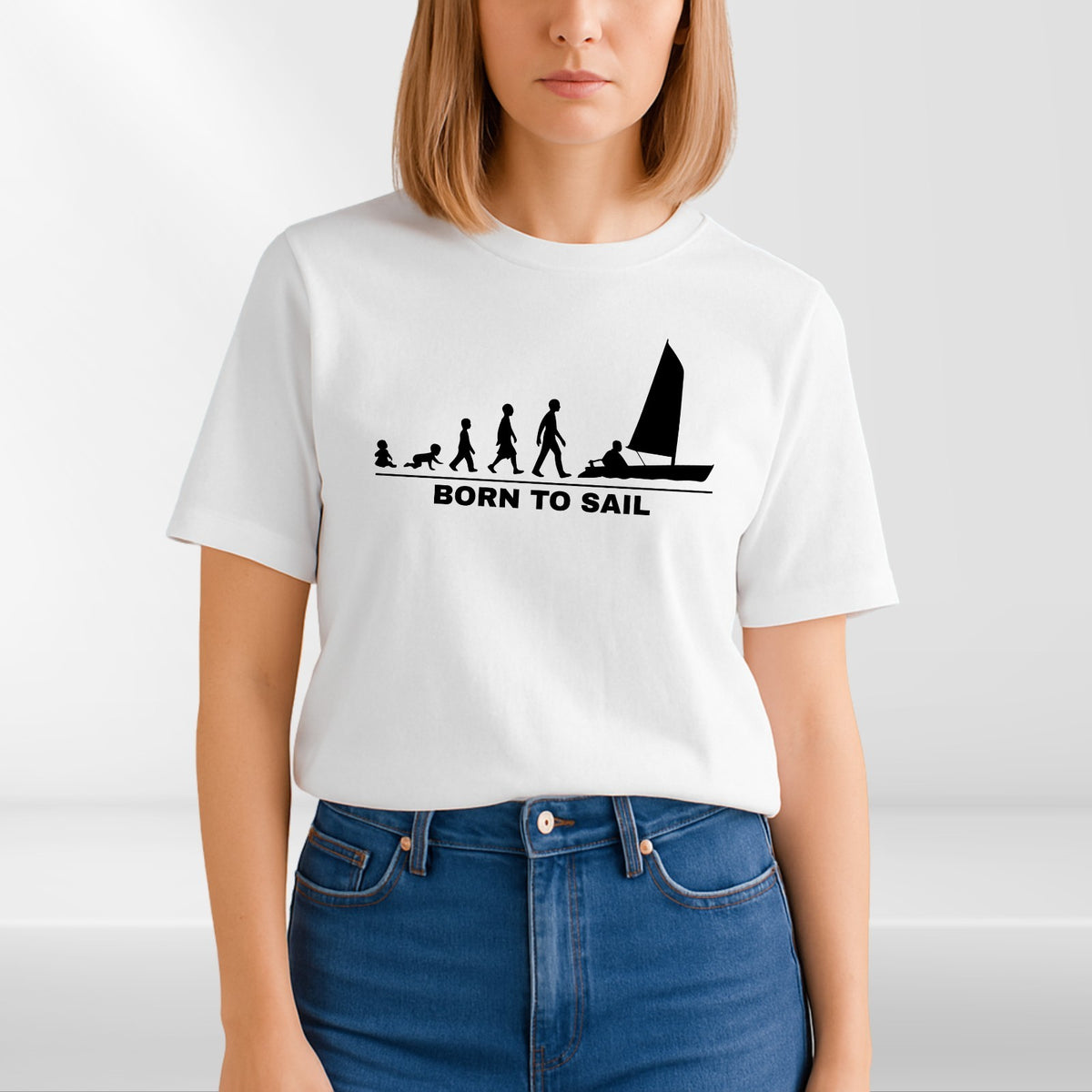 Born To Sail Baby T Shirt Babygrow Sailing Boat Funny Baby Gift Outfit UK