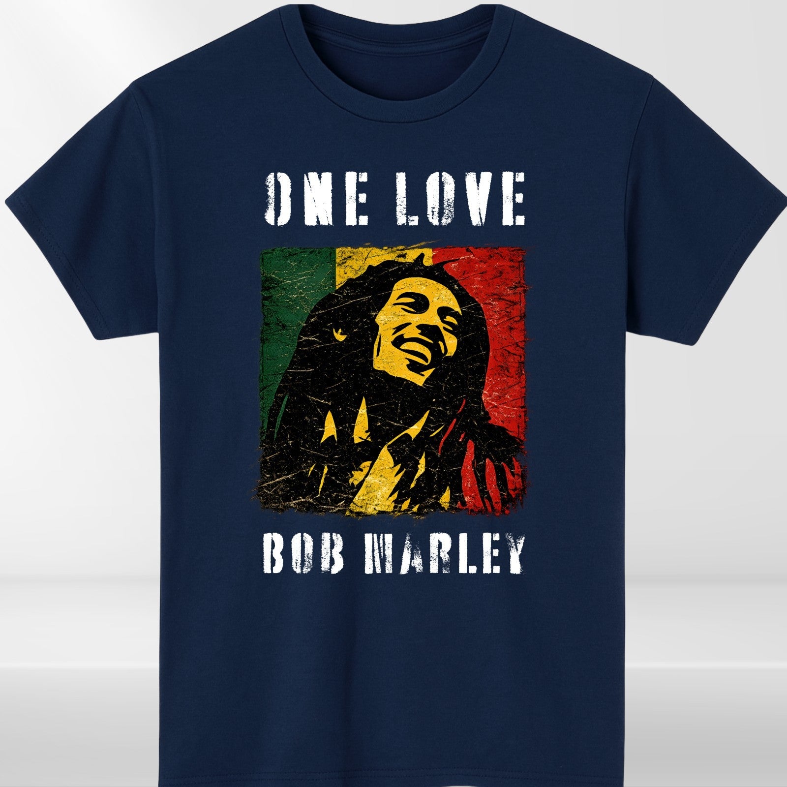 One Love Reggae Music T-Shirt Jamaican Pride Inspired Graphic Unisex Casual Tee