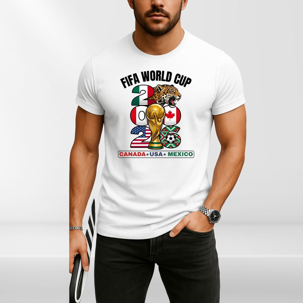 Canada USA Mexico World Cup 2026 T-Shirt - Patriotic Soccer Host Nations Tee