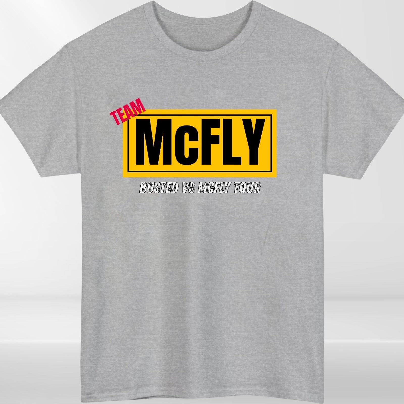 McFly vs Busted Tour 2025 T-Shirt Team McFly Band Front & Back Concert Gift Top