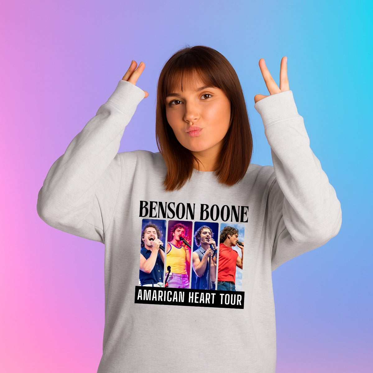 Emotional Pop American Heart Tour Jumper | Retro Music Sweatshirt | Live Concert