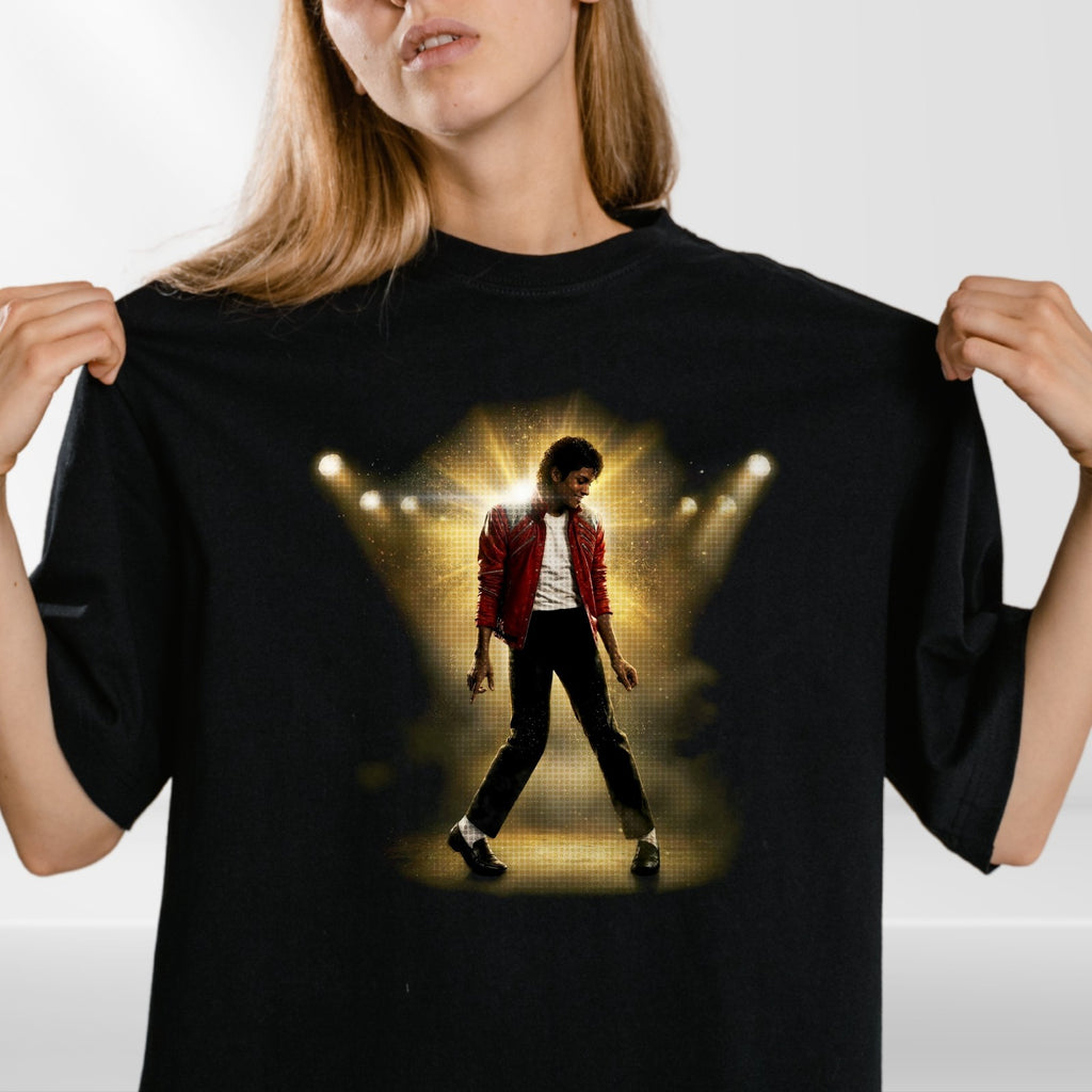 Michael Jackson 80s Thriller Crew Neck T-Shirt Mens Clothing Summer Tee